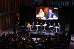 The big debate between the leading candidates took place on 19 September at PwC Luxembourg. Photo: Eva Krins / Maison Moderne