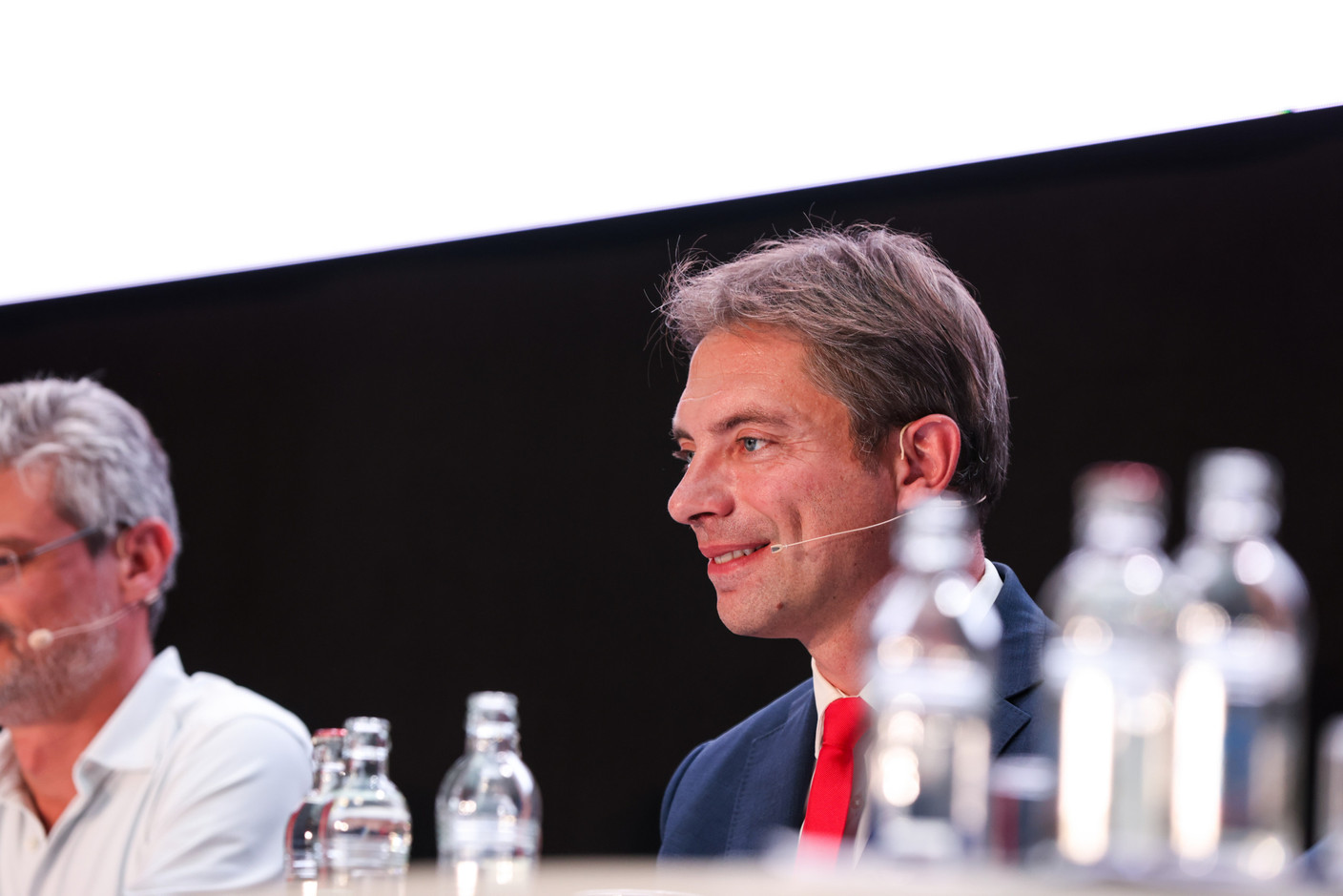 Fred Keup (ADR), at the debate amongst leading political candidates, 19 September 2023. Photo: Eva Krins / Maison Moderne