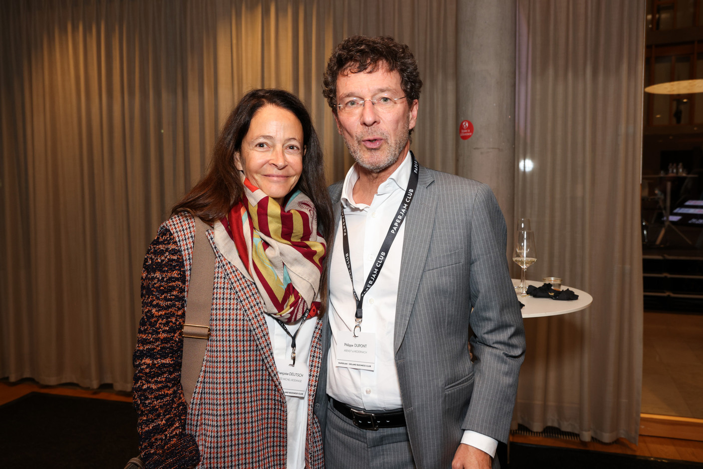 Françoise Deutsch (Lycée Michel Rodange) and Philippe Dupont (Arendt & Medernach). Photo: Eva Krins / Maison Moderne