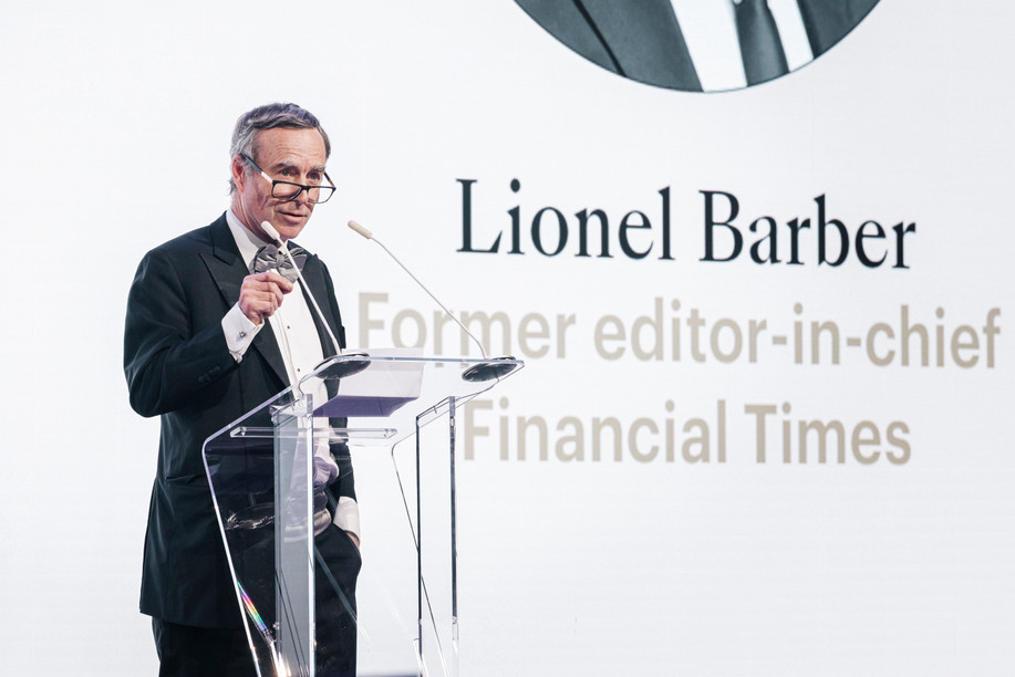 Lionel Barber (former editor-in-chief, Financial Times). (Photo: Julian Pierrot/Paperjam)