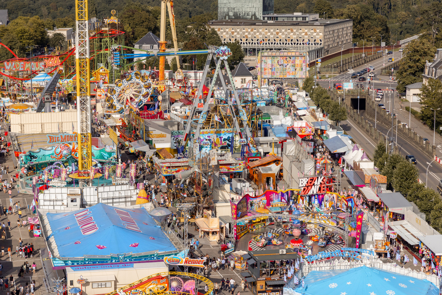 The 2023 edition of the Schueberfouer was officially launched on Wednesday 23 August.  Photo: Romain Gamba/Maison Moderne
