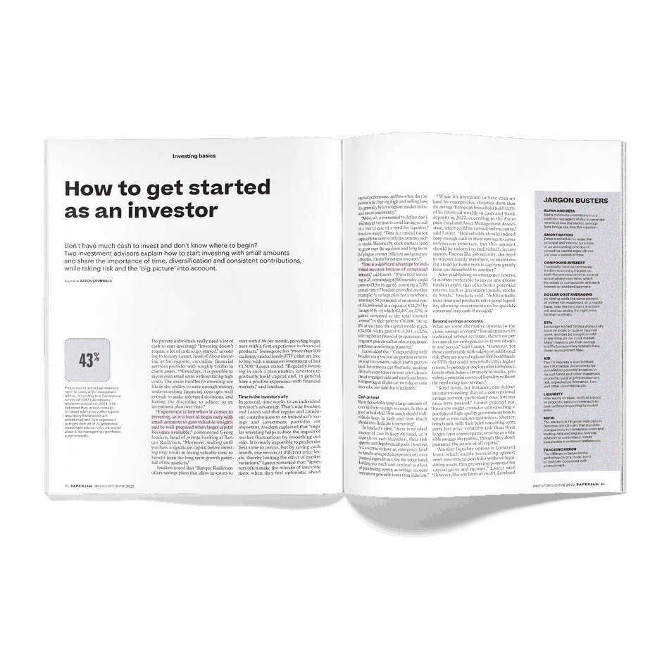How to get started as an investor. Photo: Maison Moderne