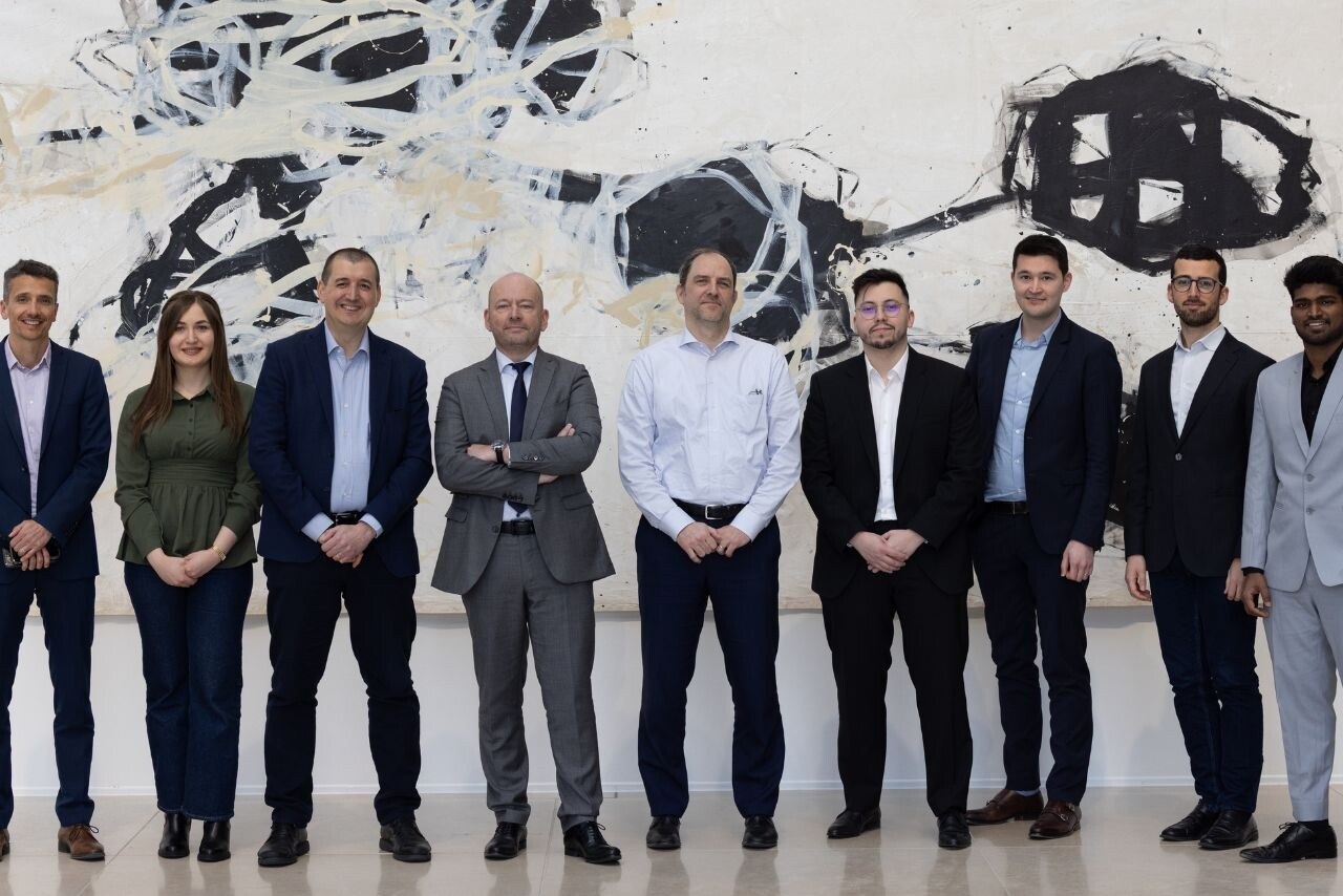 From left to right: Guillaume Toussaint, Sara Yasmine Ouerk, Francesco Ferrero, Olivier Gorin, Stefaan Roegiers, Karim Colabelli, Artur Gaynutdinov, Alessio Buscemi and Suraj Maurya. Photo: List