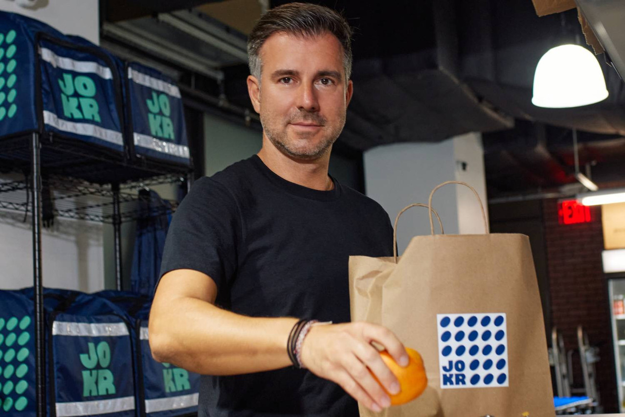 Jokr promises to deliver groceries within 15 minutes with a network of large, ideally placed storage centres. Pictured: CEO Ralf Wenzel. Photo: Jokr