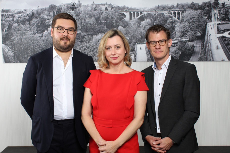 (from left to right: Bruno Stockemer - Head of Business Development Luxembourg; Kate Agu - Head of Fund Services; Sébastien François - Group Head of Corporate Services) (photo: Centralis Group)