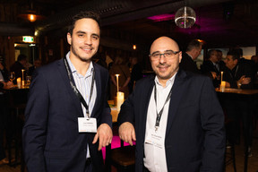 Joao Carreiro (Diligent Consulting) and Jean-Claude Négri (Maison Moderne) at the Paperjam+Delano Business Club’s CEOs- and entrepreneurs-only cocktail, 8 February 2024. Photo: Eva Krins / Maison Moderne