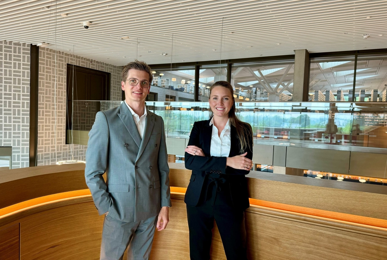 Thomas Blanquier and Dinah Kanngiesser, financial services consultants in Luxembourg. Photo: Meliora – Management Consulting