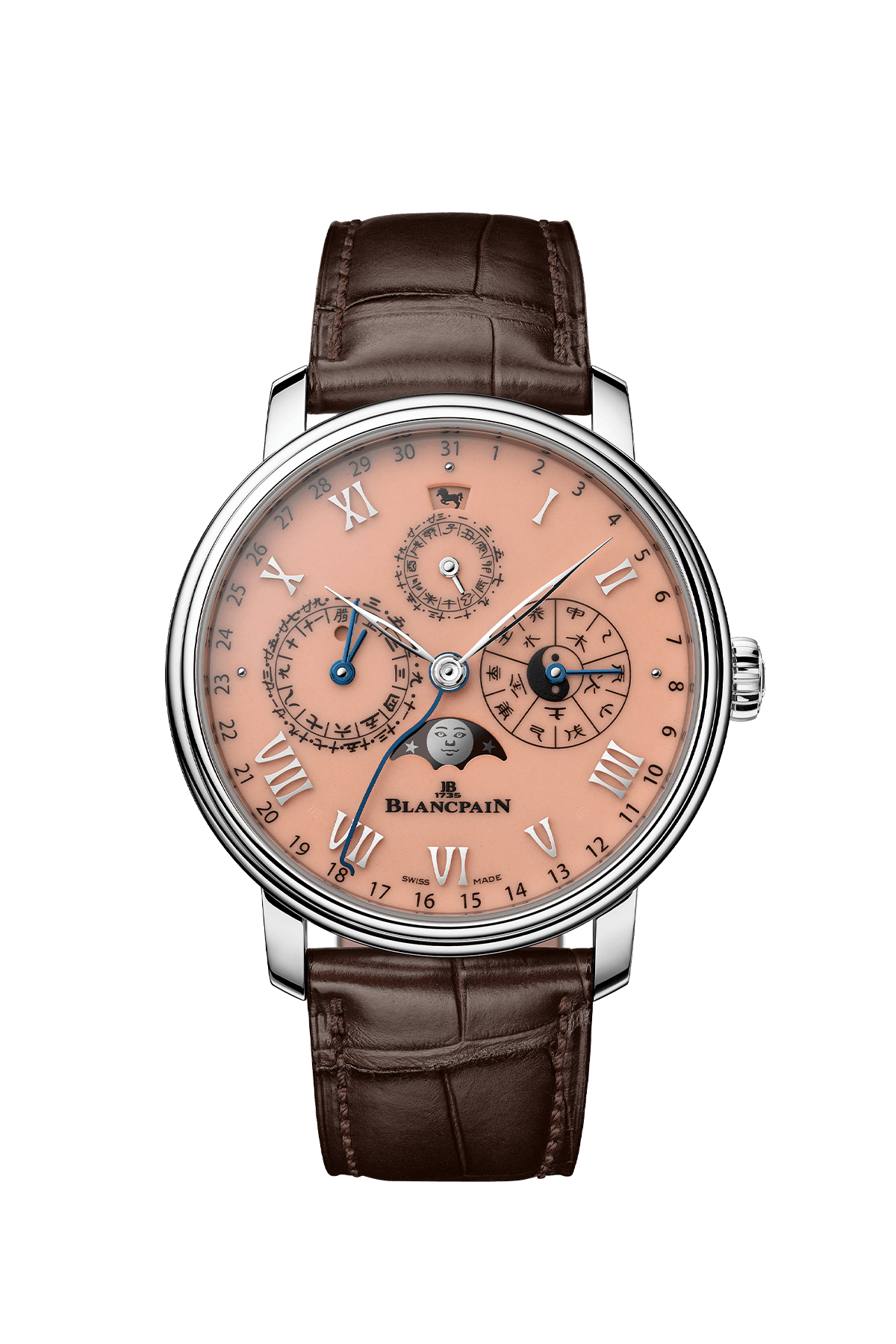 The largest case in this month’s selection.  (Photo: Blancpain Villeret)