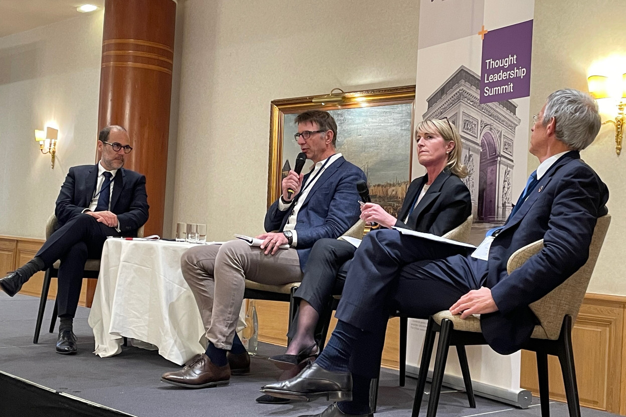 Achieving sovereignty requires securing energy independence, agricultural autonomy and the reshoring of critical industries to strengthen European self-sufficiency, argued Raphael Lance (middle) head of private assets at Mirova, speaking on the panel “The Future of Investing: The New Horizon for Innovation” at an asset manager media conference organised by Natixis Investment Managers in Paris on 18 March 2026. Photo: Sylvain Barrette