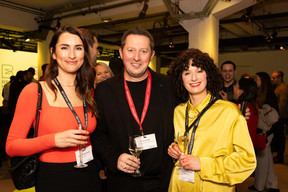 Terezia Tomcikova (Intelsat), Dany Lucas (Paperjam+Delano Business Club) and Anne-Catherine Breit (Accentaigu) at the first edition of the Brand Manager of the Year competition, which took place on 18 January 2024. Photo: Eva Krins / Maison Moderne