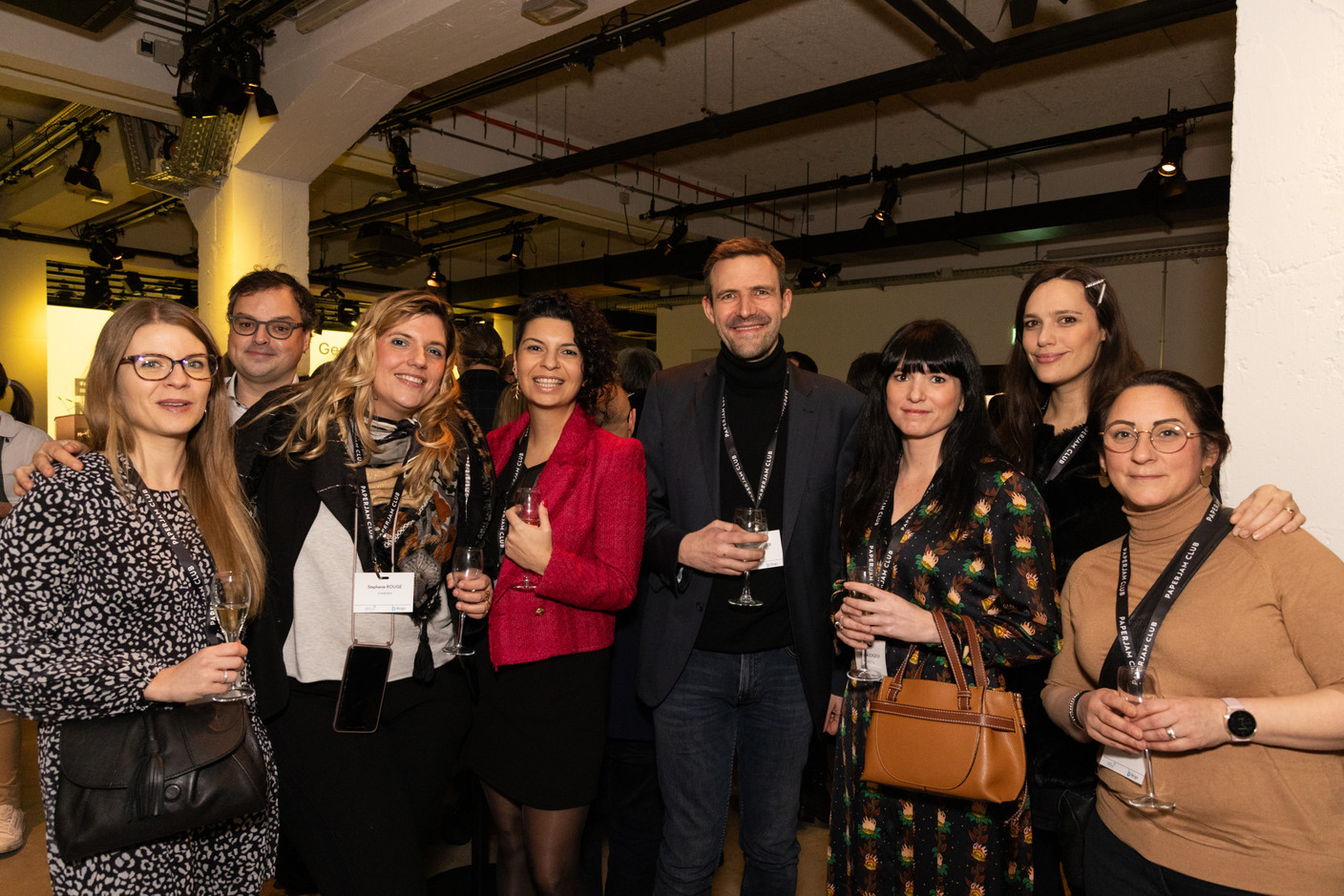 Marie Baur (Vanksen), Mathieu Lafond (Axa Assurances Luxembourg), Stéphanie Rouge (Vanksen), Nesem Ertan (Worlds), Olivier Dauvister (Reka), Stéphanie Schleich (Cocottes), Emilie Le Guernic (Axa Assurances Luxembourg) and Syndie Rossignol (Vanksen) at the first edition of the Brand Manager of the Year competition, which took place on 18 January 2024. Photo: Eva Krins / Maison Moderne