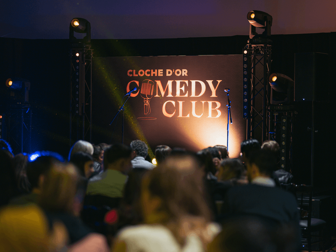 The Cloche d'Or Comedy Club welcomed French and international stand-up talents for the great pleasure of laughter lovers. Credit: NOOS