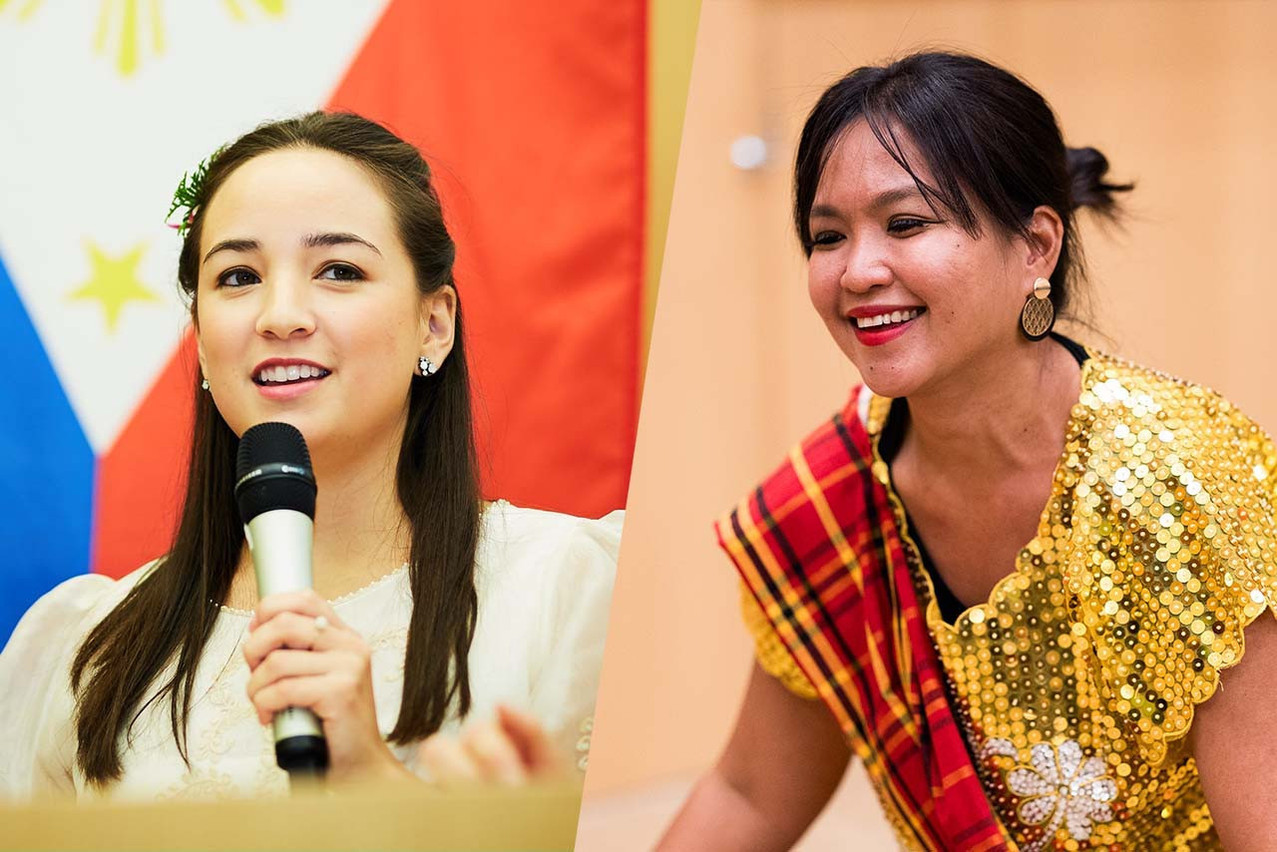 Megan Hurst (left) and Maricel Pamesa of part of the PLS, which, besides organising meetups for the 900 or so Filipinos in Luxembourg, carries out education and aid projects for underprivileged populations in the Philippines. Photos: Paul Foguenne