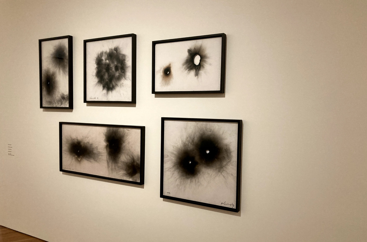 Experimentation is an integral part of Schawinsky's approach, as evidenced by these smoke paintings. (Photo: Paperjam)