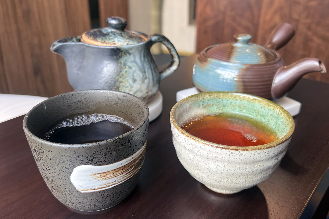 The teas are served in beautiful traditional crockery.  Photo: Emilio Naud