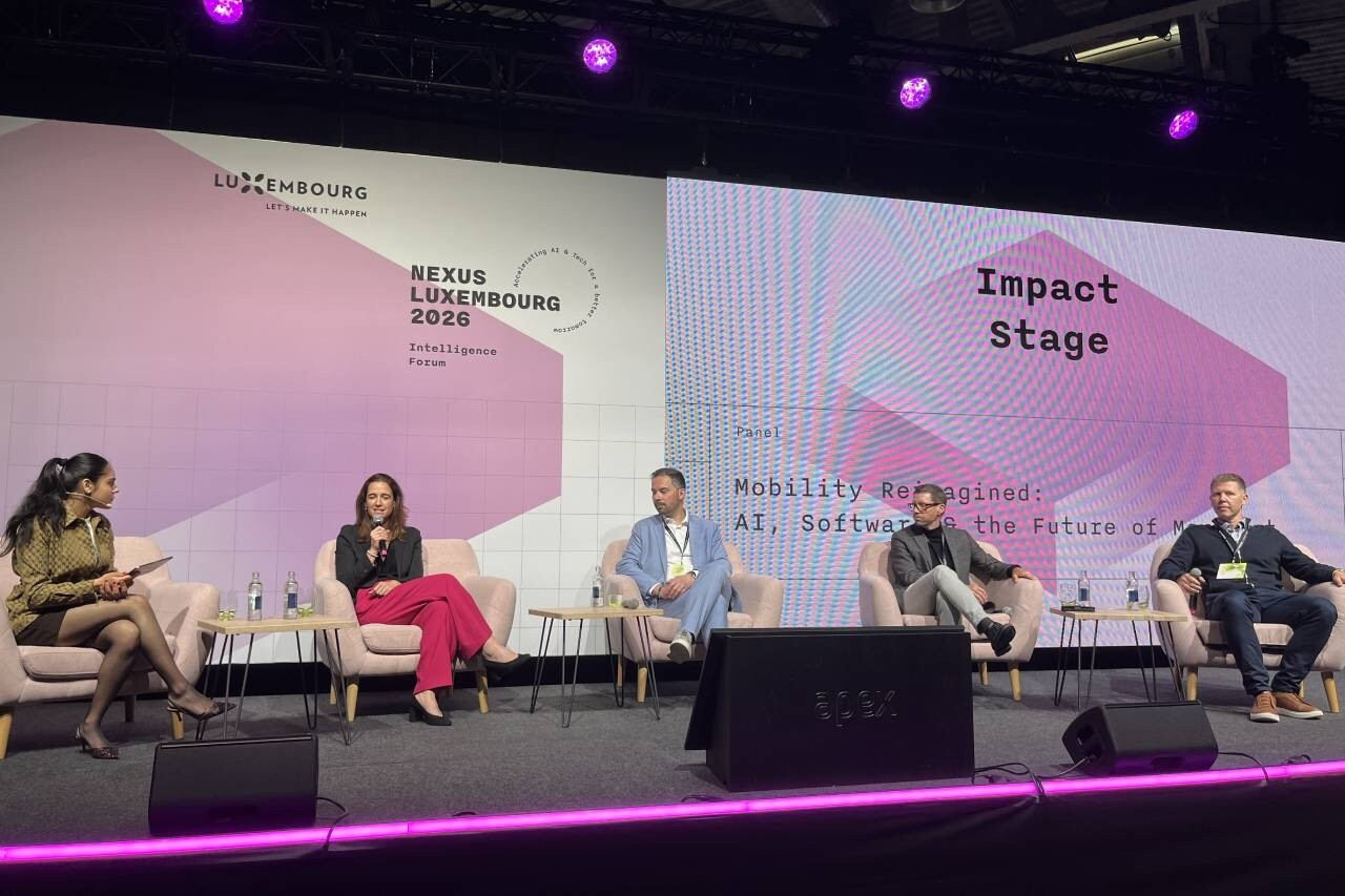 From autonomous shuttles and AI-powered services to the future of automated driving, panellists explored how new technologies are moving from pilot projects to real-world mobility solutions at Nexus Luxembourg on 10 June. Photo: Paperjam