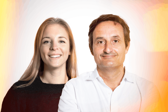 Evelyne De Decker, Product Strategist & Nicolas Buck, CEO of Seqvoia. (Photo : Maison Moderne)
