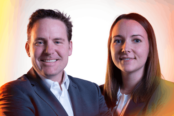 Yves Elvinger, partner, and Lisa Schon, associate at Elvinger Hoss. (Photo: Maison Moderne)