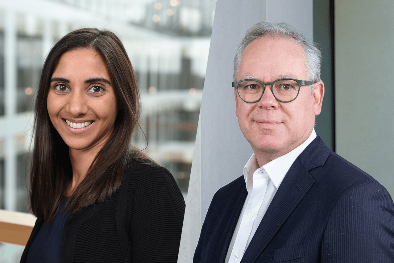 Marie-Laure Mounguia (EY) and Philippe Lenges (Deloitte) will speak at an LPEA event on ESG for private debt.  Photo: Deloitte/EY. Collage by Delano