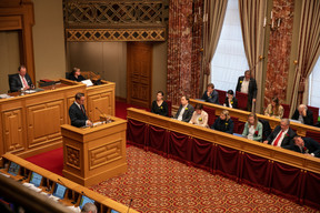The state of the nation speech. (Photo: Romain Gamba/Maison Moderne)