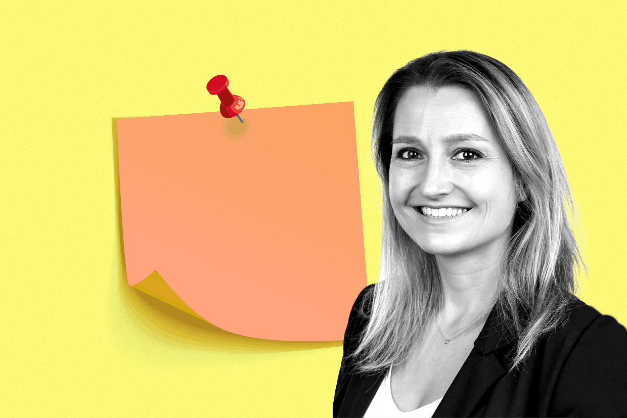 Nadja Borges, Saltgate Management’s new chief innovation officer, had to use her networks and take advice to overcome a negotiation problem. Picture: Fotostudio Zurich; Illustration: Maison Moderne