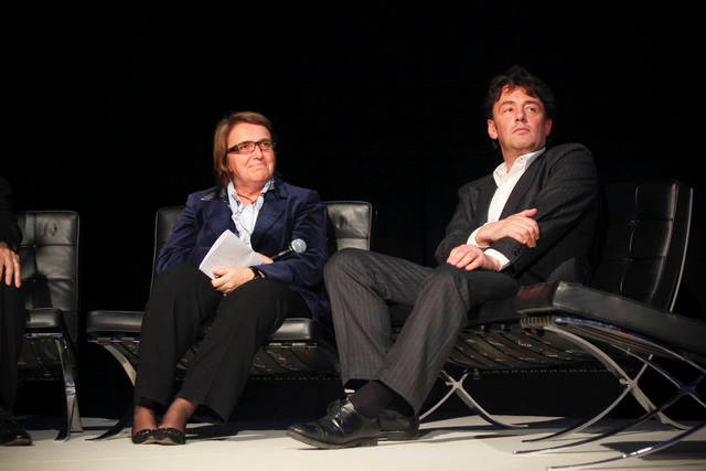Marie-Jeanne Chèvremont and Daniel Schneider, respectively president and member of the jury of the 2008 edition. (Photo: Maison Moderne/Archives)