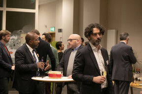 Attendees at the networking cocktail. Matic Zorman / Maison Moderne