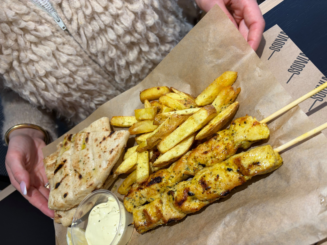 Souvlaki The Original is the place to go for a convivial meal.  (Photo: Alix Bellac)