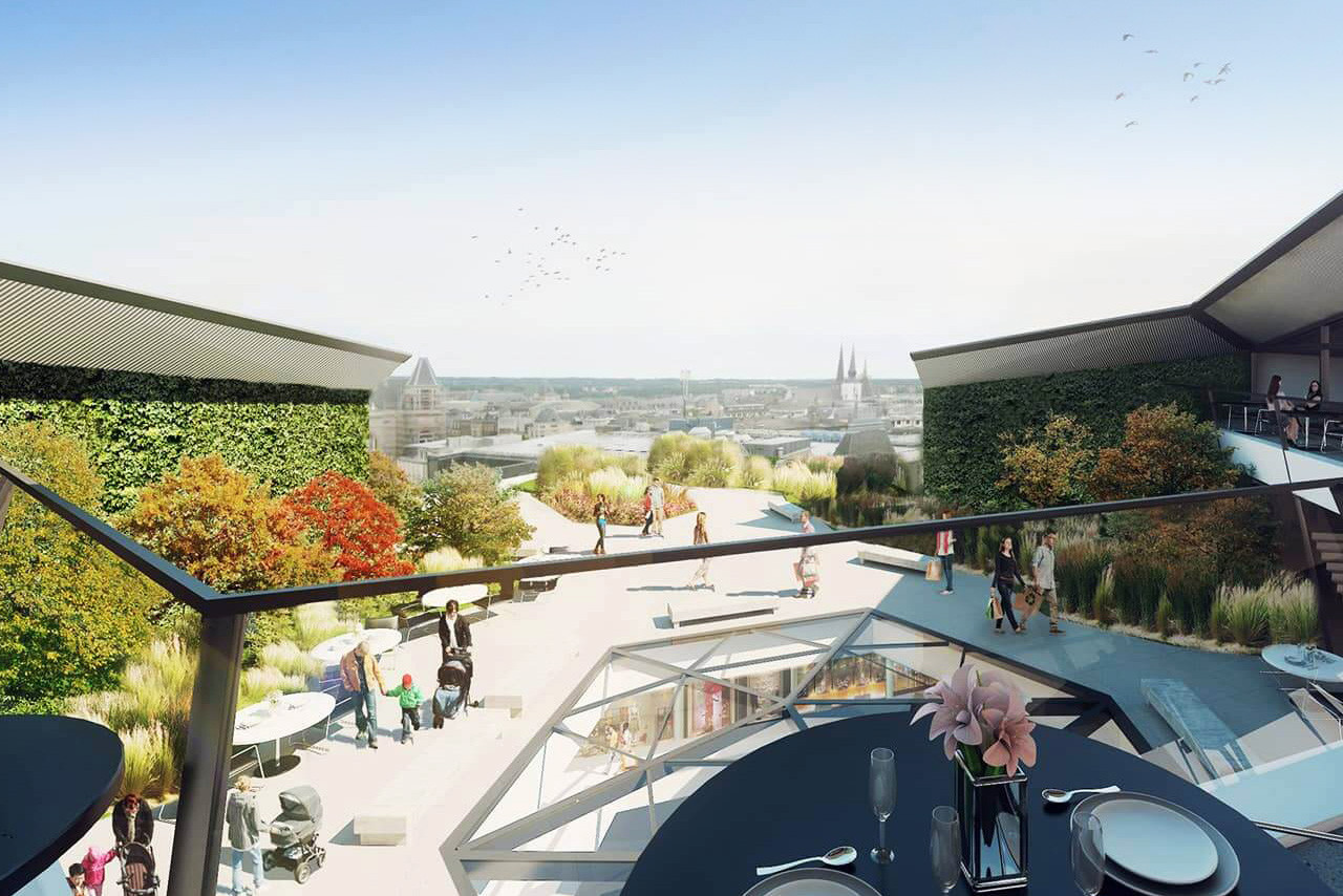 En terrasse, les clients devraient profiter d’une vue panoramique sur Luxembourg-Ville et ses environs. (Photo: SixSeven)