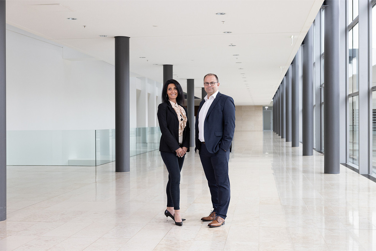 Gaëlle Attardo and Frank Mausen, Members of the Executive Board Crédit photo : Eva Krins (Maison Moderne)