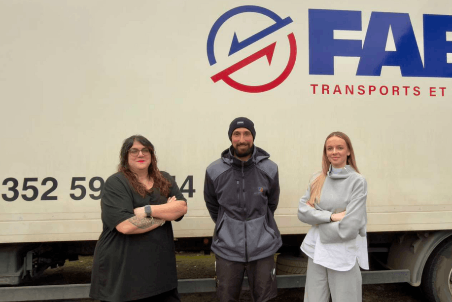 Faber welcomes three new recruits to strengthen its administrative, marketing and operations divisions. (Photo: Déménagements Faber)