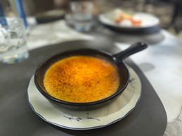 Crème brûlée at Brasserie Mansfeld. Photo: Emilie Gline/Paperjam