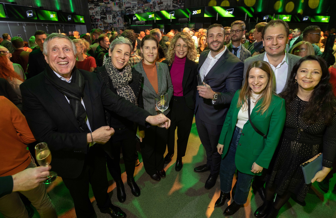 François Bausch, Sam Tanson, Joëlle Welfring, Francois Benoy, Samiray Ahmedova, Jessie Thill and Stéphanie Empain. (Photo: Guy Wolff/Maison Moderne)