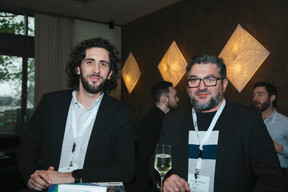 Maxime Lissmann (Buro Design) et Jean-Pierre Morello (BEI EIB). (Photo: Léo Biewer /Maison Moderne)