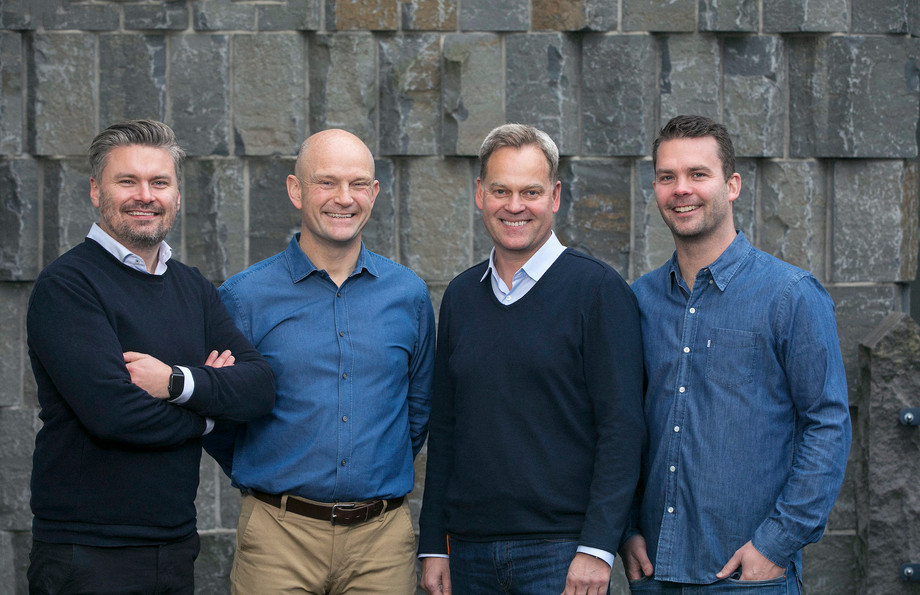 Hjörtur Hjartarson, Sveinn Valfells, Jón Helgi Egilsson and Gísli Kristjánsson: the four founders of Monerium (2016), a company with which Tokeny has just signed a major partnership. Photo: Monerium