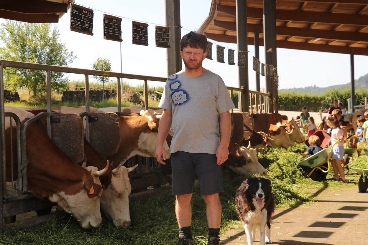 Tom Kass, pictured at Kass-Haff near Mersch, is one of three short-listed finalists in the best male organic farmer category, alongside farmers from Croatia and Italy Oikopolis group