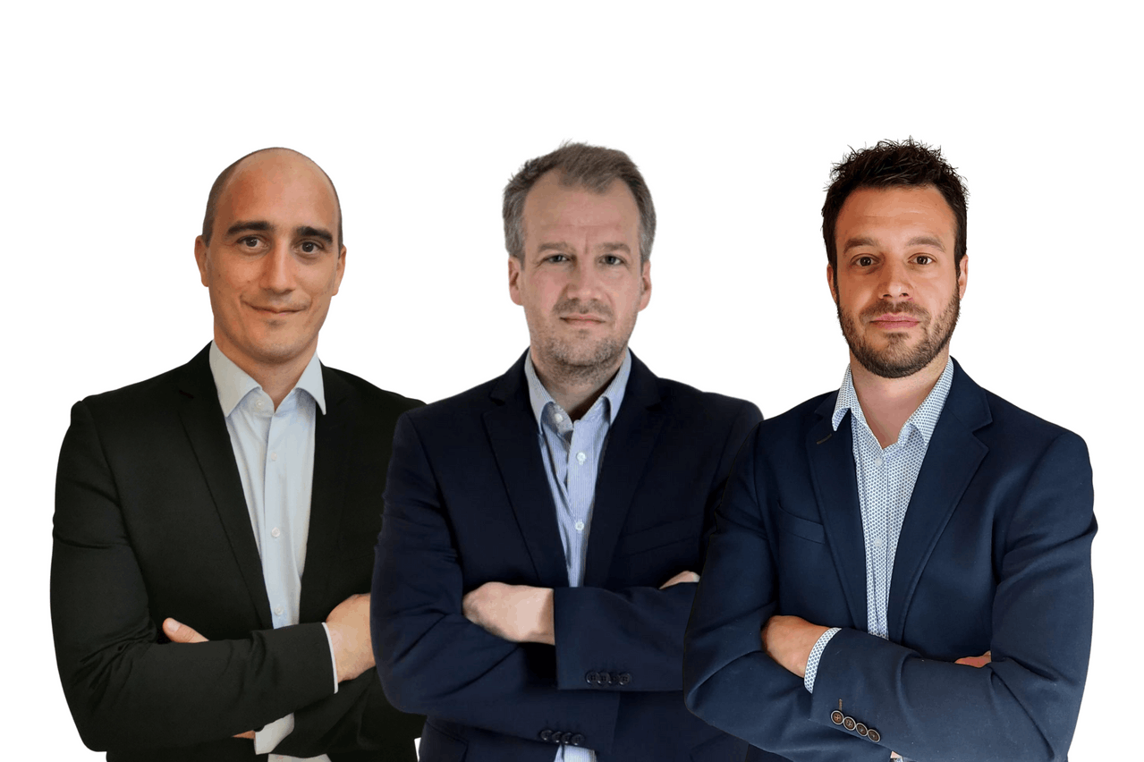 Les fondateurs de Tomorrow Services (de gauche à droite): Yoan Moos, Quentin Pirmez et Guillaume Doyen.  Tomorrow Services