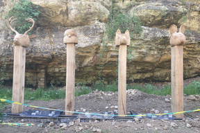 «Totems»   de Laurent Le Deunff. (Photo: Céline Coubray)