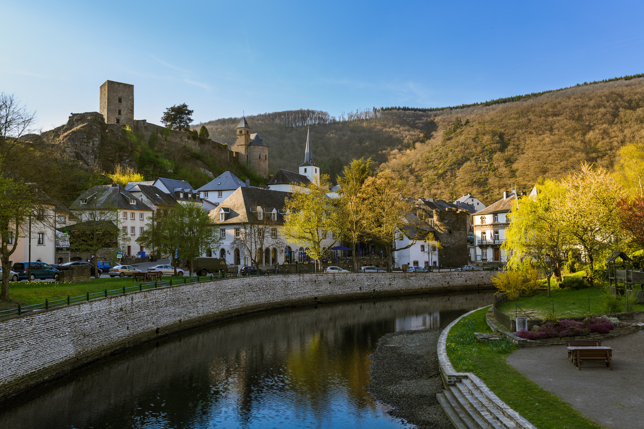 The river Sure through Esch-sur-Sure in Luxembourg  Tatiana Popova/Shutterstock