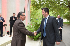 Patrick Schnell (Total Luxembourg) et Lex Delles (Ministre des Classes moyennes et du Tourisme) (Photo: Total Luxembourg)