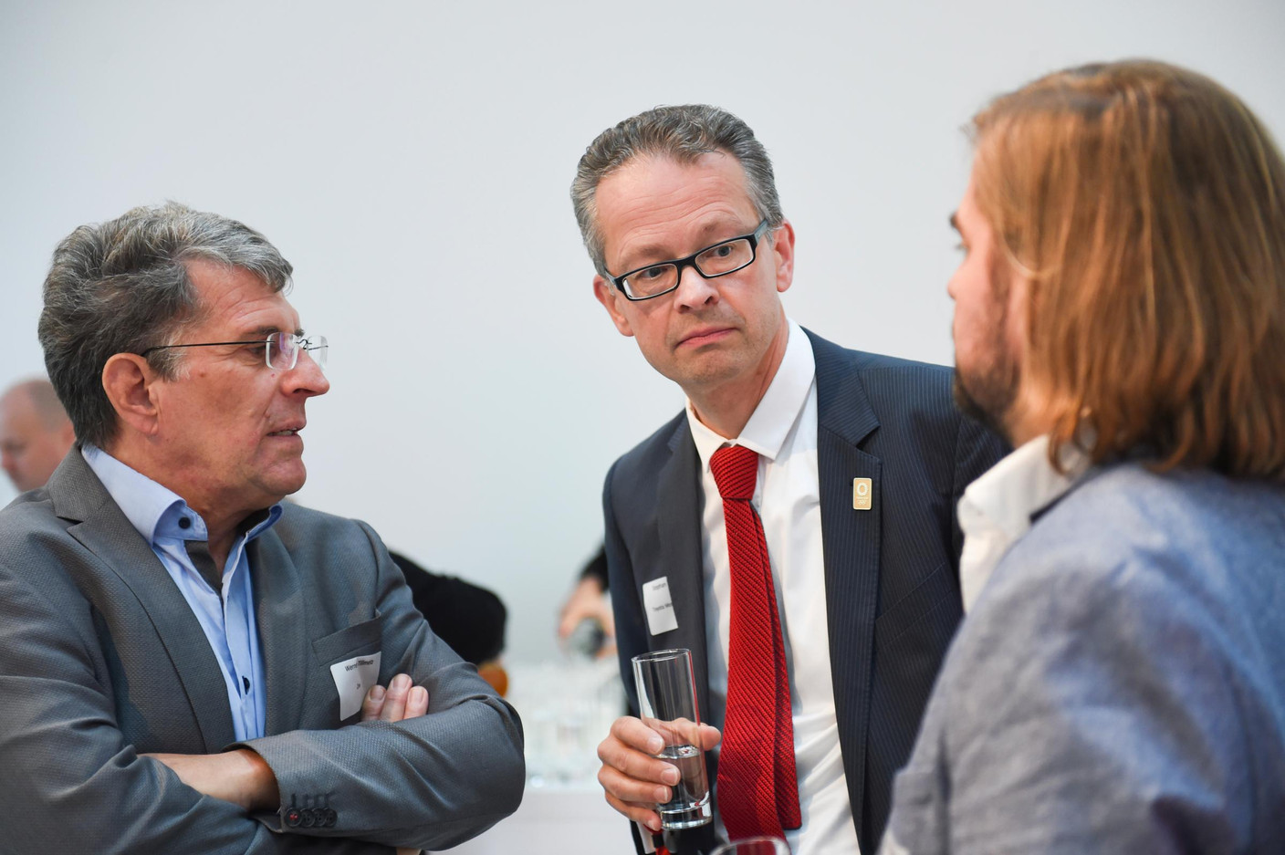 Prof. Dr. Werner Tillmetz (ZSW), Dr Stephan Herbst (Toyota Motor Europe) et Thorsten Herbert (National Organization for Hydrogen and Fuel Cell Technology) (Photo: Total Luxembourg)