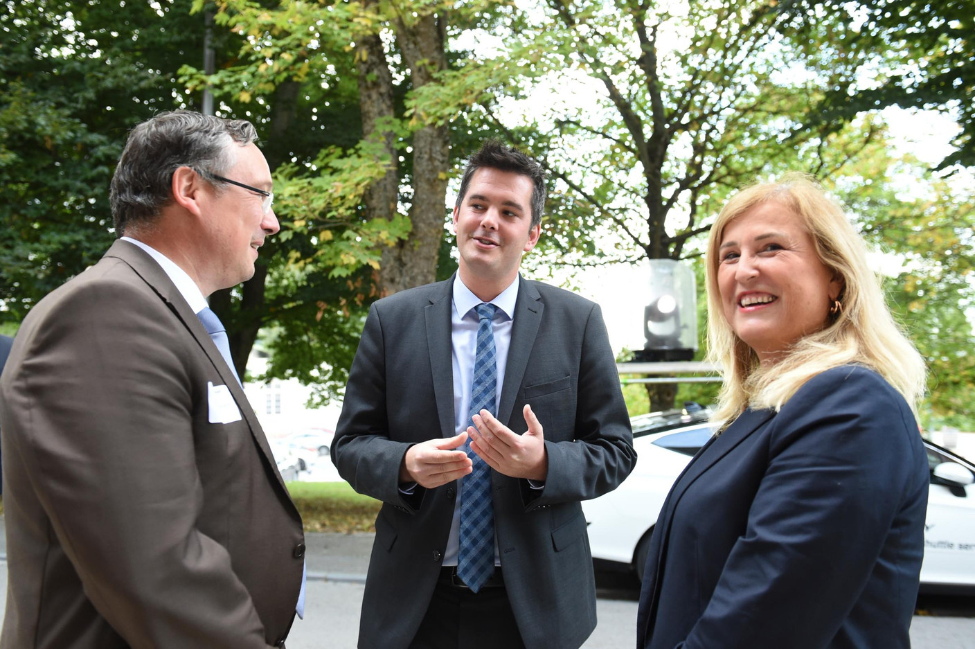 Patrick Schnell (Total Luxembourg), Lex Delles (Ministre des Classes moyennes et du Tourisme) et Bernadette Spinoy (Total Belgium) (Photo: Total Luxembourg)