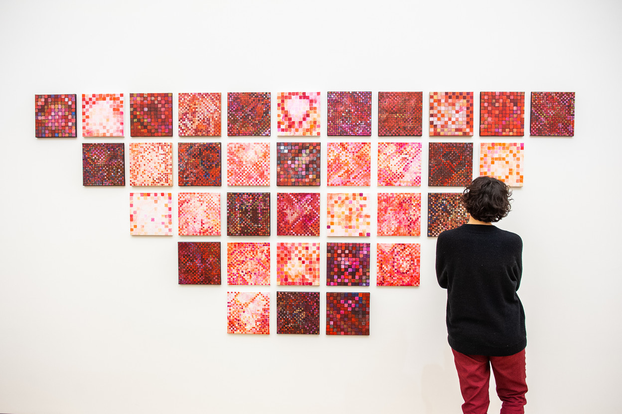 Vue de l’exposition Jutta Koether,  Tour de Madame , 16.02.2019-12.05.2019, Mudam Luxembourg © LaLa La Photo, Keven Erickson, Krystyna Dul