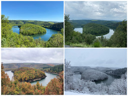 Le lac Stauséi en quatre saisons différentes (Photo: CC-BY kewl.lu)