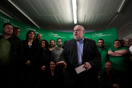 Patrick Dury, le président du LCGB, évoque un scrutin historique pour son syndicat. (Photo: Matic Zorman)