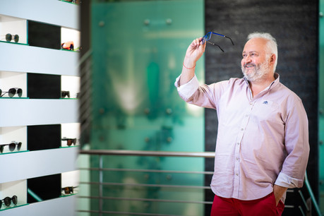 Maurice Léonard, le fondateur de Gold & Wood, n’a pas pu présenter sa collection de printemps aux opticiens. (Photo: Edouard Olszewski/archives Paperjam)