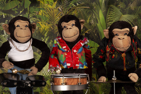 Les Chimpancheezee participent à un atelier photo qui donne la banane! (Photo: Rotondes)