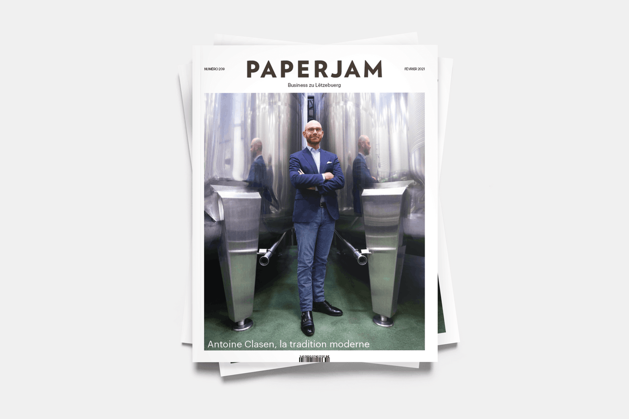 Antoine Clasen en couverture du nouveau Paperjam. (Photo: Andrés Lejona/Maison Moderne)
