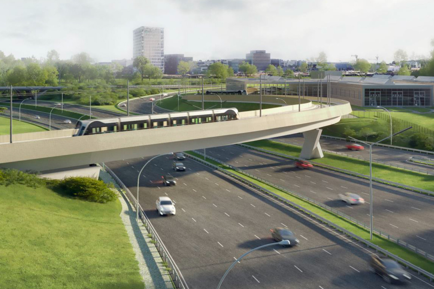 The tram will be able to travel on the bridge at up to 70 km/h (Photo: Luxtram)