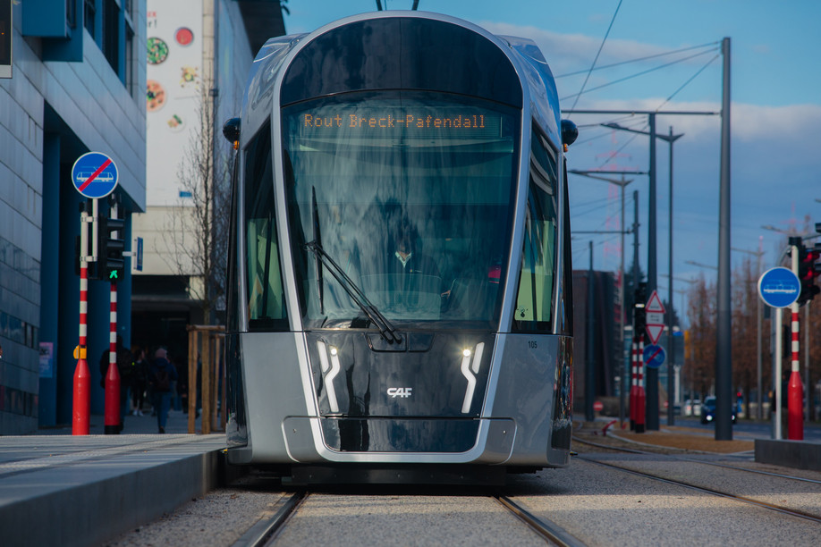 The arrival of the tram and free transport are redrawing the map of office properties. (Photo: Paperjam/Archives)